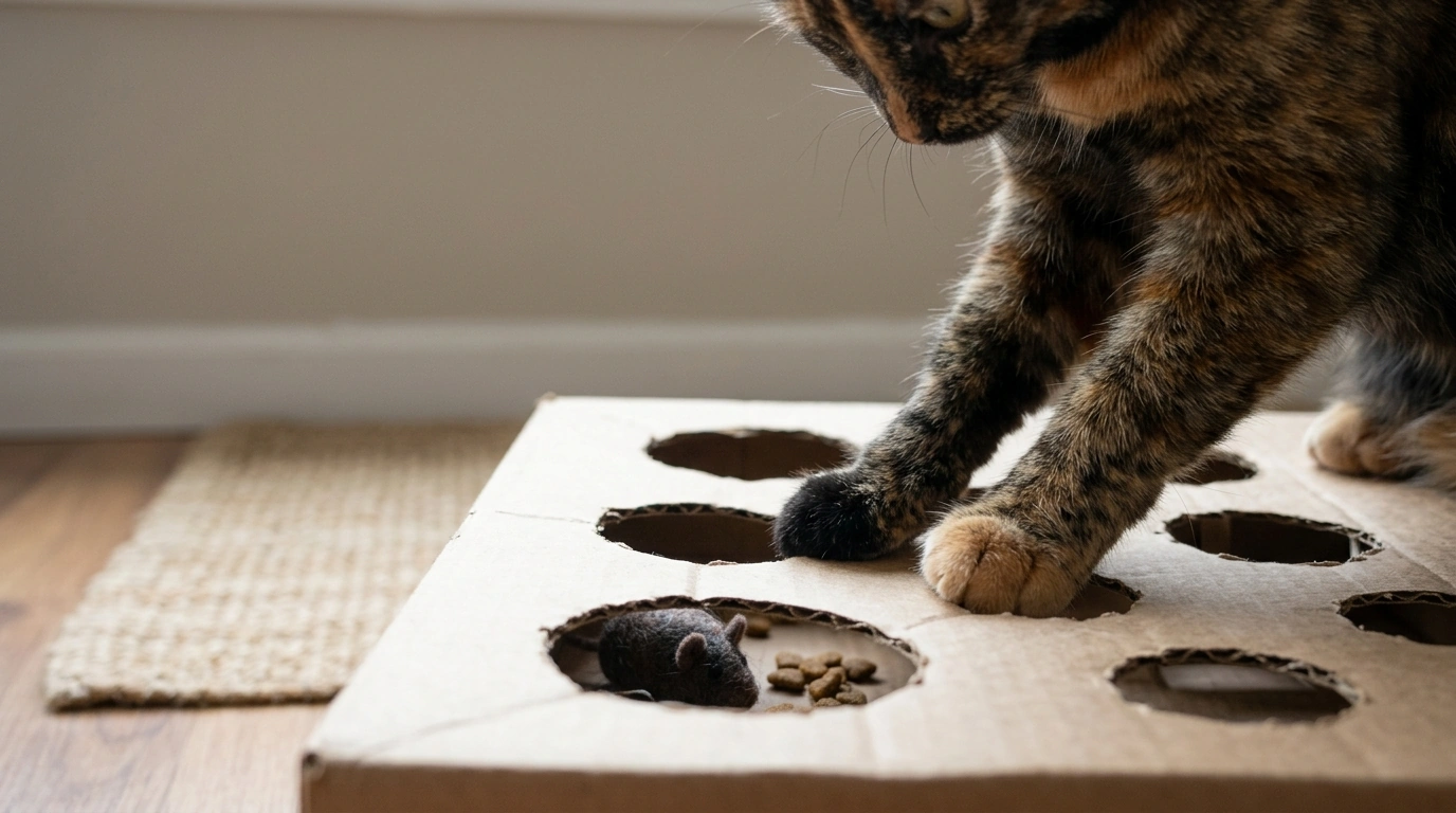 Easy DIY Cat Enrichment Ideas: Boxes, Bags & Puzzles